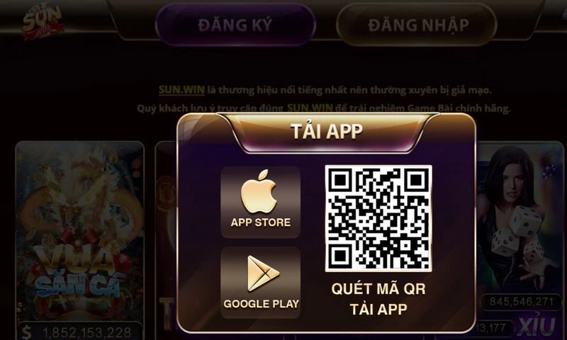 Một số lỗi thường gặp khi tải app Sunwin
